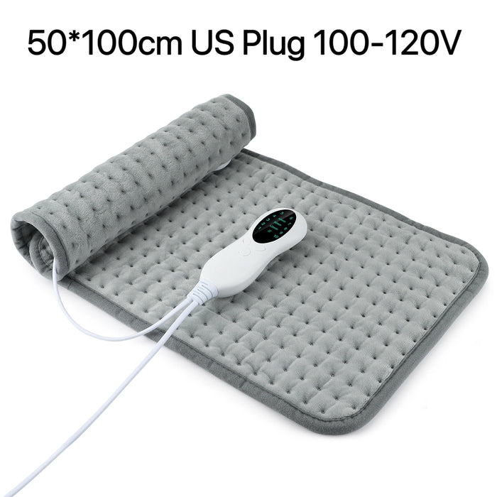 Electric Heating Pad – Adjustable 10-Level Temperature & 3-Timer Settings for Full-Body Relief - Samanta Factory
