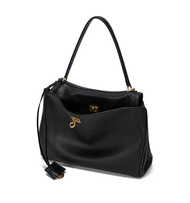 Leather Satchel Bag - Soft Casual Carry SF