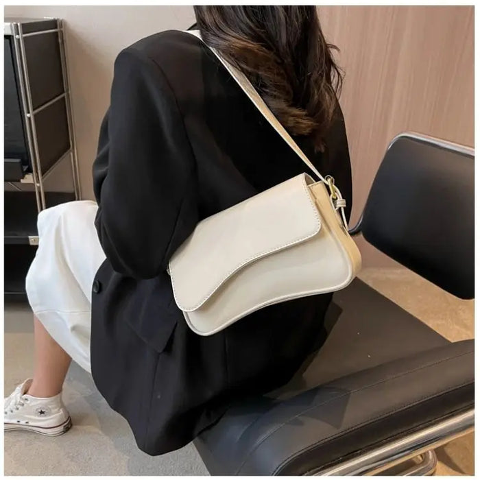 Women’s PU Saddle Bag – Stylish Hasp Closure & Interior Zipper Pocket - Samanta Factory