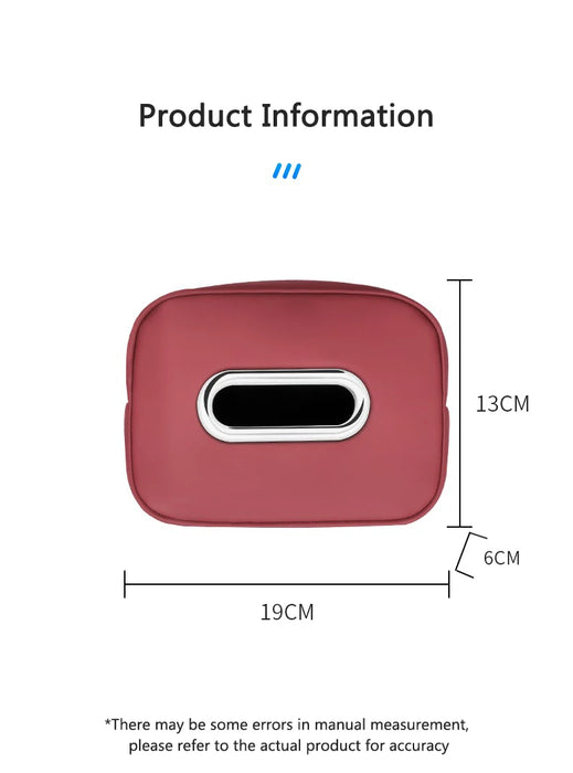 PU Leather Car Tissue Holder – Seat Back & Door Storage