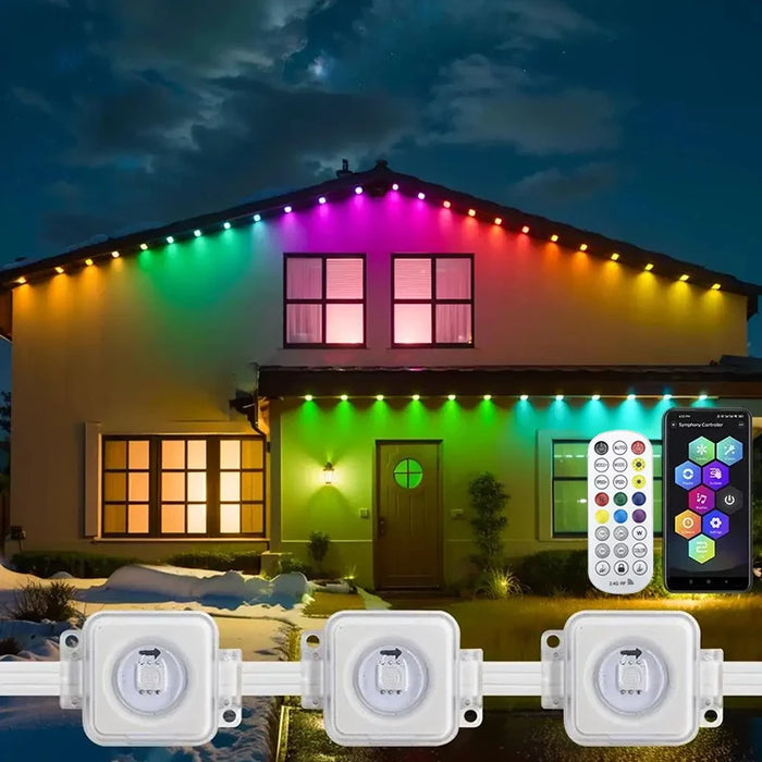 Eaves LED String Lights – Waterproof Multi-Colour Outdoor Lighting