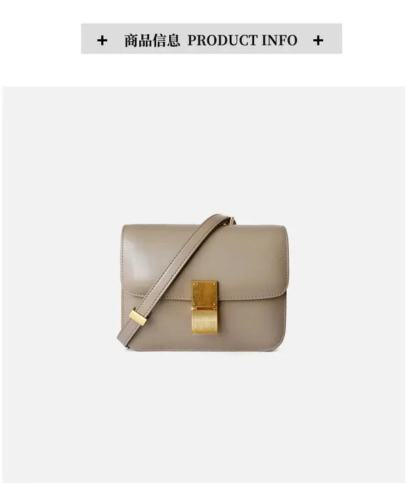 Cow Leather Flap Bag – Soft Shoulder for Women SF