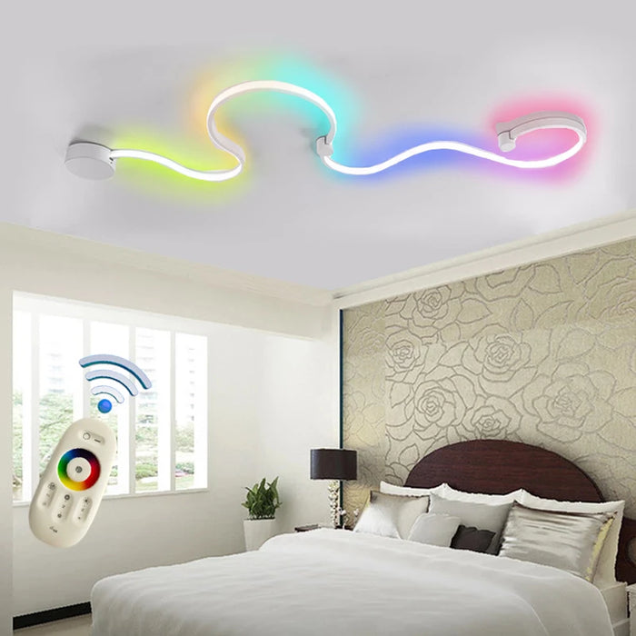 LED Wall Lamp – Modern Dimmable Up & Down Sconce with Remote - Samanta Factory