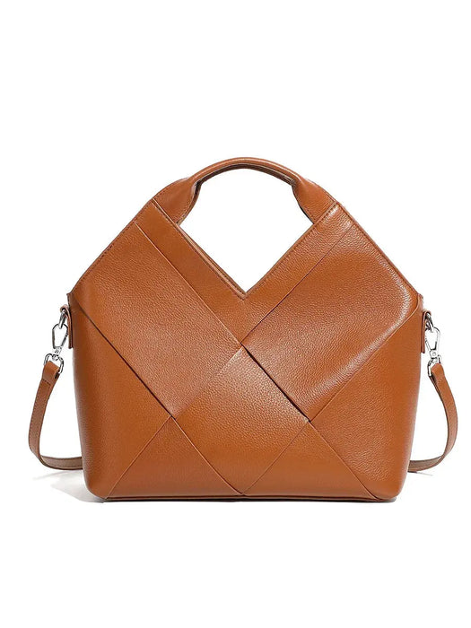 Cow Leather Shoulder Bag – Soft Satchel for Four Seasons SF