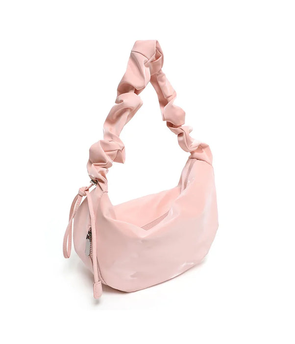 PU Leather Shoulder Bag – Versatile Solid-Color Satchel