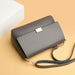 Women’s Genuine Leather Shoulder Bag – Square Ruched Handbag with Hasp Closure - Samanta Factory