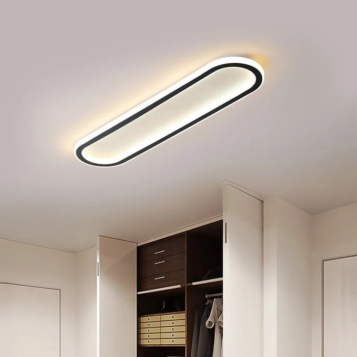 Modern LED Ceiling Light – Long Surface-Mounted Fixture with Dimmable Brightness - Samanta Factory