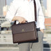 Men’s Business Briefcase – PU Leather Shoulder & Crossbody Bag SF