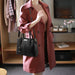 Ladies Large Tote Bag – Square Shoulder Bag, PU Leather Handbag & Crossbody for Women - Samanta Factory