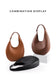 Half-Moon Shoulder Bag – Soft Versatile Leather Handbag for Women - Samanta Factory