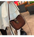Cow Leather Shoulder Bag – Soft Half Moon Shape SF