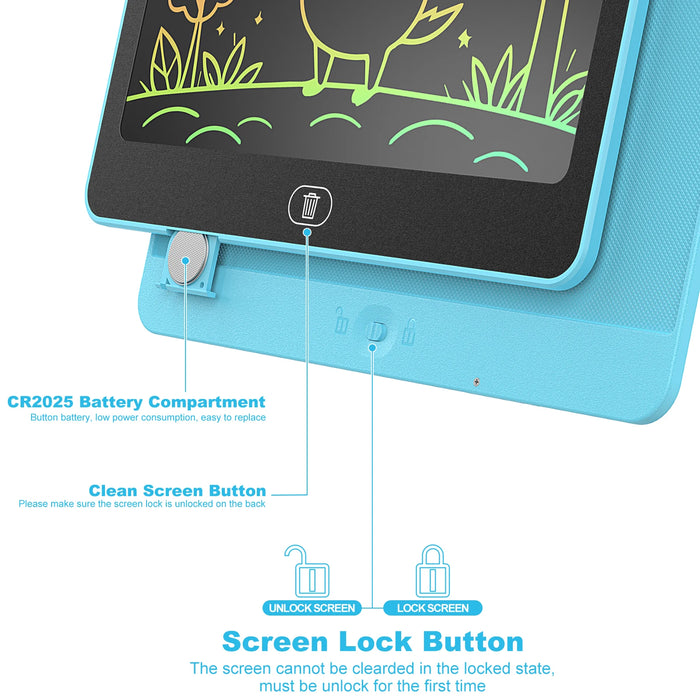 16-Inch LCD Writing Tablet – Colorful Screen with One-Tap Erase & Lock Function