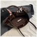 Stylish Vegan Leather Tote Bag with Tassel Detail and Spacious Interior - Samanta Factory