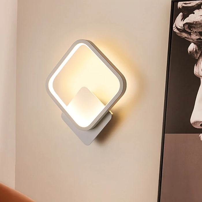 LED Wall Light – 3-Color Dimmable Lighting with Modern Minimalist Design