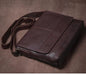 Vintage Leather Satchel Bag – Soft Men’s Crossbody Shoulder Bag SF