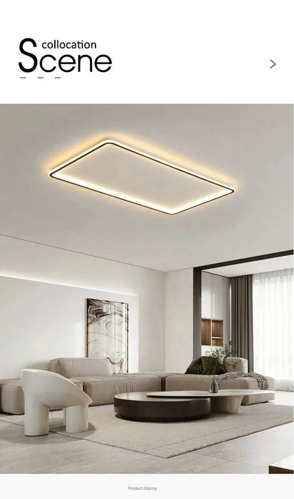 Modern Ultra-Thin LED Ceiling Light – Remote Control, Dimmable, Energy-Saving Lighting Fixture - Samanta Factory