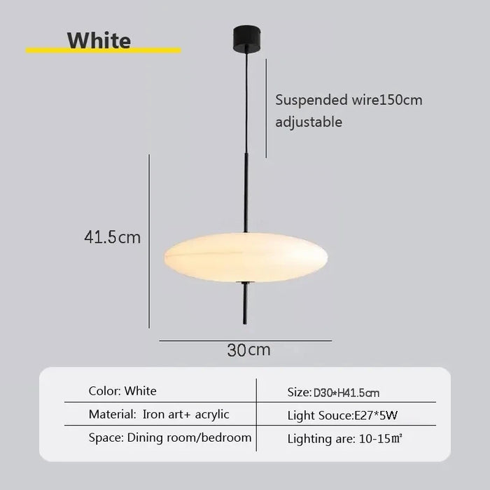 Modern Pendant Light – Flying Saucer Design with LED Illumination