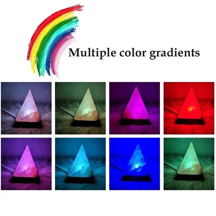 Himalayan Salt Lamp – Color-Changing LED with USB & Natural Air Purification
