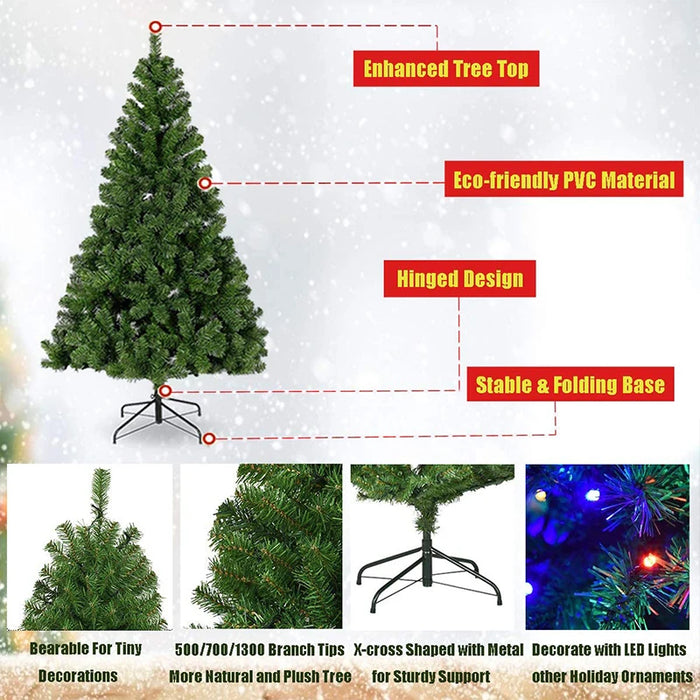 Artificial Christmas Tree – Durable PVC with Metal Stand