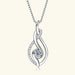 Moissanite Pendant Necklace – D Color VVS1 Twisted Design SF