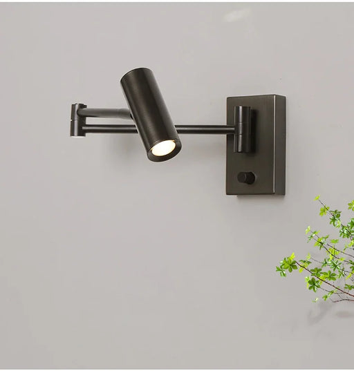 Dimmable Modern LED Wall Lamp with Rocker Arm – Wall-Mounted for Bedroom and Dining Room Lighting