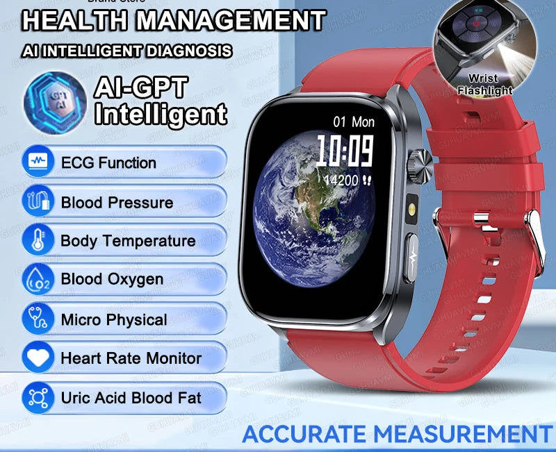 Health Smartwatch – ECG & AI Five-Organ Monitoring SF