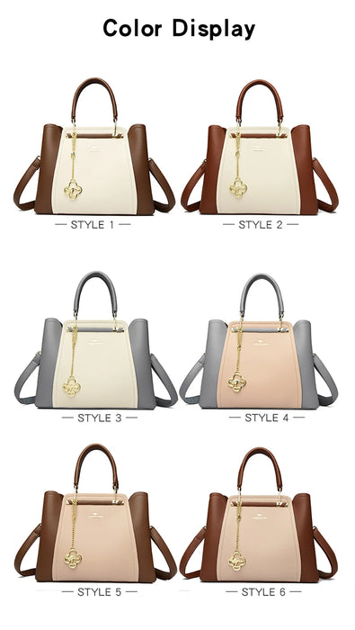Designer Inspired PU Leather Shoulder Bag – Luxury Casual Tote for Women - Samanta Factory