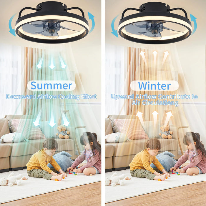 Smart Ceiling Fan with Light – Remote Controlled Modern LED Ceiling Fixture