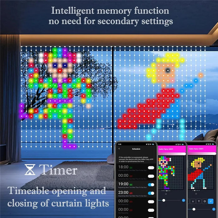 Smart LED Curtain Light – Multicolour & USB Powered