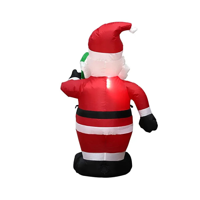 Inflatable Christmas Decoration – 3D PVC Santa Ornament with LED Lights