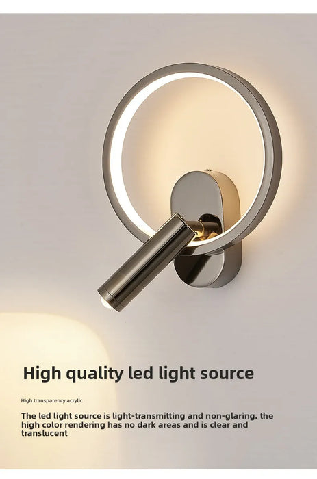 Nordic Style Rotatable Wall Lamp – 350° Adjustable Spot Light for Bedroom & Living Room Décor - Samanta Factory