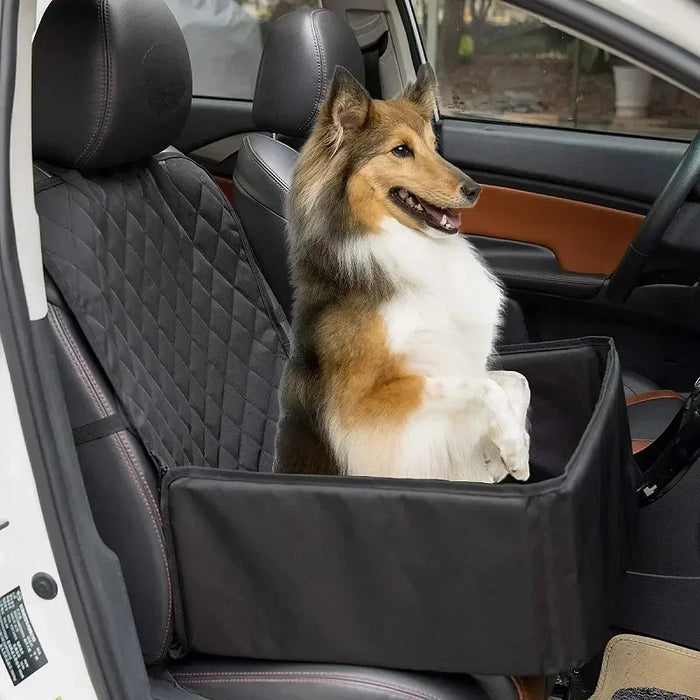Waterproof Pet Car Seat Cover Hammock – Dog Travel Basket for Medium Breeds

