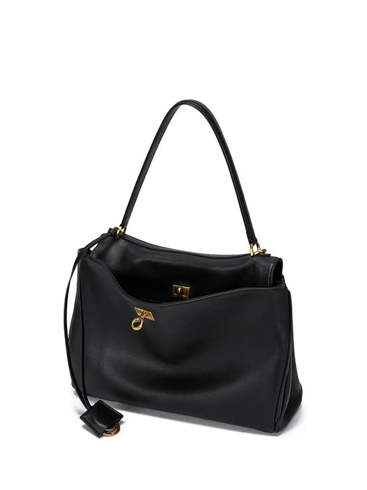 Leather Satchel Bag - Soft Casual Carry SF