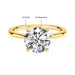 14K Gold Moissanite Ring – Certified Round-Cut Brilliance SF