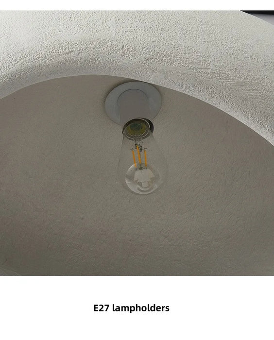 Nordic Wabi-Sabi 3-Lights Pendant Lamp – Minimalist E27 Hanging Ceiling Light for Dining & Living Rooms - Samanta Factory