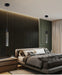 Modern Black & Gold LED Pendant Light – Crystal Rod Design for Ambient Lighting - Samanta Factory