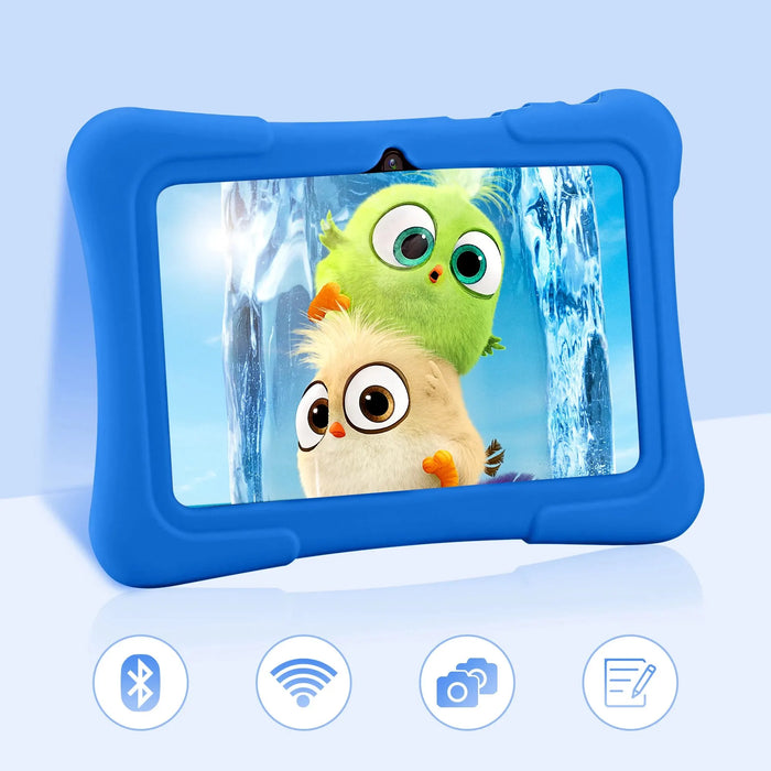 Kids Android Tablet – 7-Inch PRITOM K7 with WiFi, 32GB Storage, Parental Controls & Protective Case - Samanta Factory