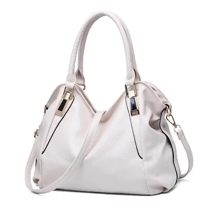 Women's PU Leather Shoulder Bag – Large Capacity Casual Zipper Handbag SF