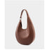 Half-Moon Shoulder Bag – Soft Versatile Leather Handbag for Women - Samanta Factory