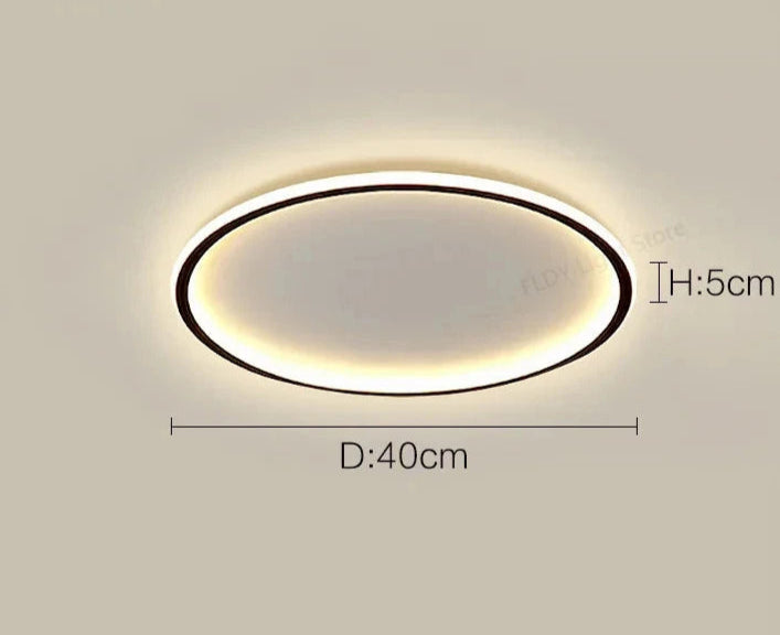 Modern Ultra-Thin LED Ceiling Light – Remote Control, Dimmable, Energy-Saving Lighting Fixture - Samanta Factory