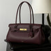 Leather Baguette Bag – Women’s Elegant Shoulder Handbag SF