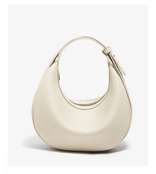 Chic Half-Moon Leather Handbag – Stylish Crossbody Bag for Women, Ideal Gift for Loved Ones - Samanta Factory