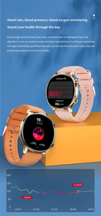 Bluetooth Calling Smartwatch – Fitness & Health Tracking SF