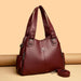 Soft Leather Handbag for Women – Luxury Designer Shoulder Tote, Large Capacity Purse - Samanta Factory
