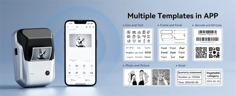 Thermal Label Maker – Bluetooth Portable Printing Samanta Factory