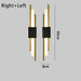 Contemporary Black & Gold LED Wall Lamp – Up & Down Light for Modern Interiors - Samanta Factory