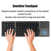 Foldable Bluetooth Keyboard – 81-Key Mini Wireless with Touchpad for iOS, Android & Windows SF