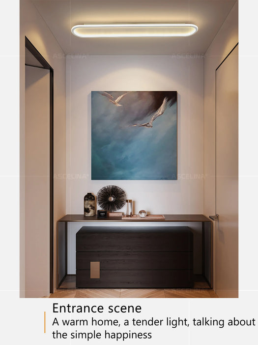 Modern LED Ceiling Light – Long Surface-Mounted Fixture with Dimmable Brightness - Samanta Factory