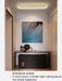 Modern LED Ceiling Light – Long Surface-Mounted Fixture with Dimmable Brightness - Samanta Factory