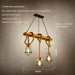 Wrought Iron Chandelier – Multi-Head Vintage Pendant Light for Restaurants & Hotels - Samanta Factory